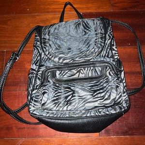 NWOT MultiSac Zebra Print Mini Backpack